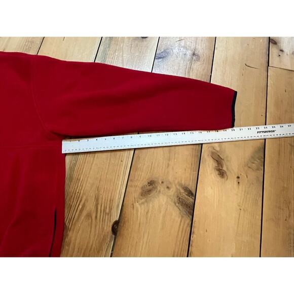 Vintage L.L. Bean Full Zip Men's Fleece Jacket. Pockets. Red. Size XL - Picture 8 of 8